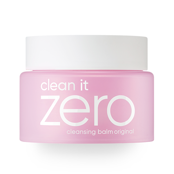 ProtoClinical k-beauty BANILA CO Clean It Zero Cleansing Balm Original 100ml soft pink round cleansing balm jar on a clean white background