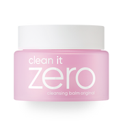ProtoClinical k-beauty BANILA CO Clean It Zero Cleansing Balm Original 100ml soft pink round cleansing balm jar on a clean white background