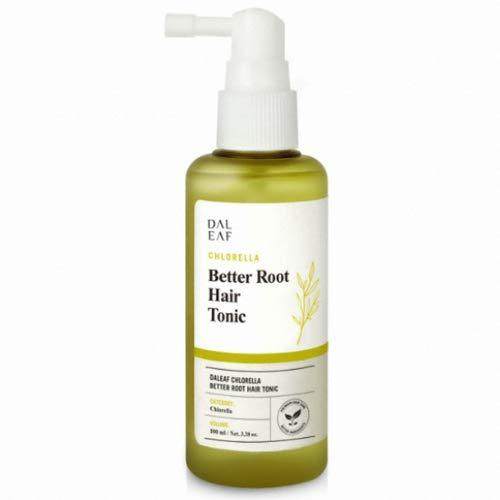 ProtoClinical k-beauty Daleaf Chlorella Better Root Hair Tonic 100ml single upright hair tonic bottle on a clean white background