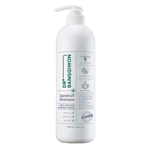 ProtoClinical k-beauty Dr.BANGGIWON Dandruff Shampoo 1000ml | Dandruff Care Prevent hair loss large upright shampoo bottle centered on a light background.