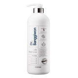 ProtoClinical k-beauty Dr.BANGGIWON LAB SHAMPOO 1000ML ANTI HAIR LOSS single tall pale gray shampoo bottle centered on a soft white background.