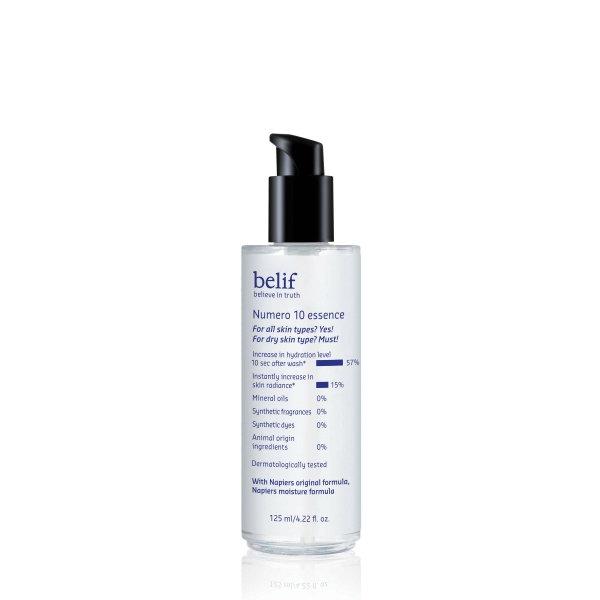 ProtoClinical k-beauty belif Numero 10 Essence 125ml shown in clean product packaging on a light background.