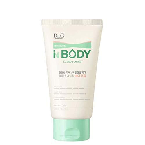 Dr.G Moisture In Body 5.0 Body Cream 250ml by ProtoClinical shown in front-facing body cream bottle packaging on a clean white background, highlighting the product label and bottle design for a k-beauty body care routine.