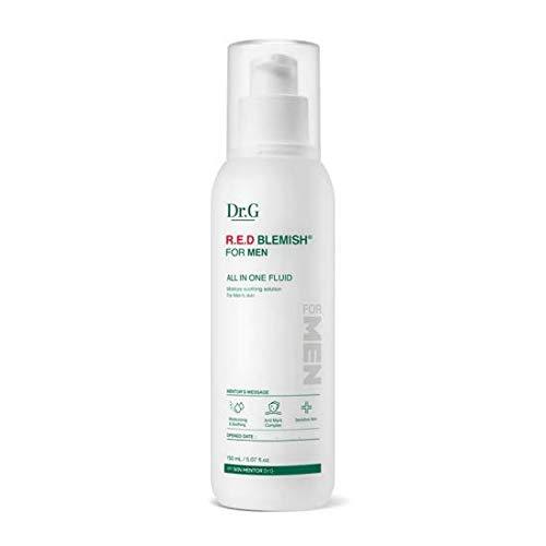 ProtoClinical k-beauty Dr.G R.E.D Blemish For Men All In One Fluid 150ml single front-facing skincare bottle with visible product label on a clean white background