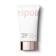 ProtoClinical k-beauty espoir Water Splash Sun Cream 60ml SPF50+PA+++ sunscreen box with a matching upright tube on a clean white background.