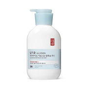 ProtoClinical k-beauty ILLIYOON Ceramide Ato 6.0 Top To Toe Wash 500ml single upright pale blue wash bottle centered on a light background.