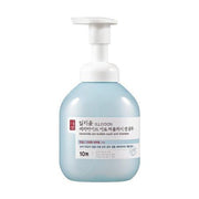 ProtoClinical k-beauty ILLIYOON Ceramide Ato Bubble Wash and Shampoo 400ml single upright pale blue wash bottle centered on a light background.