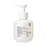 ProtoClinical k-beauty ILLIYOON Probiotics Skin Barrier Gentle Cleanser 300ml single upright pale beige cleanser container centered on a light background.