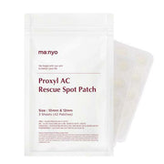 ProtoClinical k-beauty Manyo Factory Proxyl AC Rescue Spot Patch (1pack, 10mmx30ea+12mmx12ea) single square spot patch package centered on a clean white background