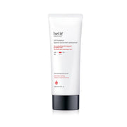 ProtoClinical k-beauty slim beige beauty product packaging with a dark lower band on a light background.