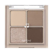 ProtoClinical k-beauty beige and taupe cosmetic palette on a white background.