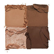ProtoClinical k-beauty warm brown cosmetic palette with dark outer corners on a white background.
