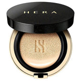 ProtoClinical k-beauty HERA BLACK CUSHION SPF 34 / PA++ 15g (#21 VANILLA) cushion product image on a light background.