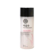 ProtoClinical k-beauty THE FACE SHOP Rice Water Bright Lip & Eye Remover 120ml single upright gray-toned remover bottle centered on a white studio background
