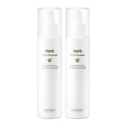 ProtoClinical k-beauty two pale mint skincare bottles on a light background.