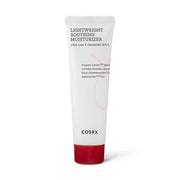 ProtoClinical k-beauty COSRX AC Collection Lightweight Soothing Moisturizer 80ml single upright moisturizer package centered on a white background with soft pink and gray tones