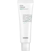 ProtoClinical k-beauty COSRX Pure Fit Cica Cream 50ml single upright cream package centered on a white background with soft gray-blue tones