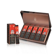 ProtoClinical k-beauty warm brown beauty product set on a light background with pale aqua accents.