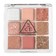 3CE Multi Eye Color Palette 8.1g #DELIGHTFUL by ProtoClinical shown in a branded eyeshadow palette product visual on a clean white background for a k-beauty makeup routine.