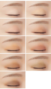 3CE Multi Eye Color Palette 8.1g #SMOOTHER by ProtoClinical shown in a vertical eyeshadow palette detail image on a plain background for a k-beauty makeup routine.