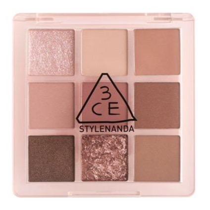 3CE Multi Eye Color Palette 8.1g #SOME DEF by ProtoClinical shown in a branded eyeshadow palette product visual on a clean white background for a k-beauty makeup routine.