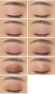 3CE Multi Eye Color Palette 8.1g #SOME DEF by ProtoClinical shown in a vertical eyeshadow palette detail image on a plain background for a k-beauty makeup routine.
