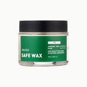 ProtoClinical k-beauty GRAFEN Safe Hair Styling Wax 75ml round green styling wax jar centered on a light background with pale pink corner accents.