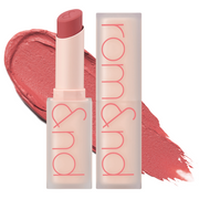 ProtoClinical k-beauty rom&nd Zero Matte Lipstick 3g #07 Envy Me single lipstick tube with a colored cap and silver base standing upright on a white background