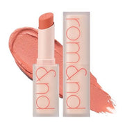 ProtoClinical k-beauty rom&nd Zero Matte Lipstick 3g #09 Shell Nude single lipstick tube with a colored cap and silver base standing upright on a white background