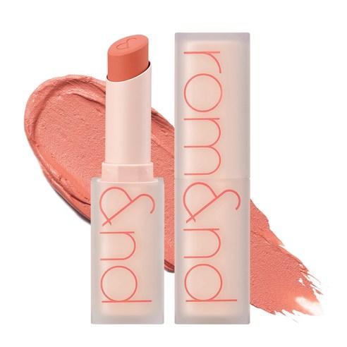 ProtoClinical k-beauty rom&nd Zero Matte Lipstick 3g #09 Shell Nude single lipstick tube with a colored cap and silver base standing upright on a white background