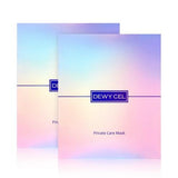 ProtoClinical k-beauty product packaging graphic in soft blue and pink tones on a white background.