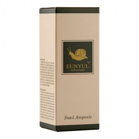 EUNYUL Snail Ampoule Set (30ml x 2ea) by ProtoClinical shown as a single amber ampoule bottle on a light background for a k-beauty skincare routine.