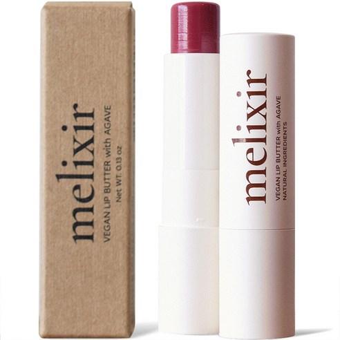 ProtoClinical k-beauty melixir Vegan Lip Butter 3.9g #05 Dewy Rose (Tinted) three vertical lip butter tubes in pink, cream, and gray tones on a light background