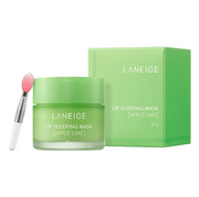 ProtoClinical k-beauty LANEIGE Lip Sleeping Mask Apple Lime 20g single translucent green lip mask jar with a frosted lid on a clean white background