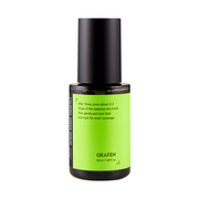 ProtoClinical k-beauty beauty product packaging with a tall olive-green vertical silhouette and soft lavender side accents on a light background.