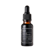 ProtoClinical k-beauty KLAIRS Midnight Blue Youth Activating Drop 20ml dark navy serum bottle silhouette with soft peach side accents on a white background.