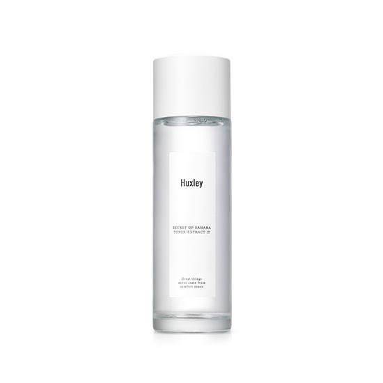 ProtoClinical k-beauty Huxley Toner ; Extract It 120ml in a cool blue beauty product silhouette on a light background