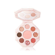 ProtoClinical k-beauty [DEAR DAHLIA] BLOOMING EDITION Secret Garden Palette 9.8g #01 Tea Party makeup palette close-up on a pale background with soft peach and neutral tones