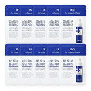 ProtoClinical k-beauty isoi Acni Dr. 1st Speedy Mask 20ml x 10ea in a cool blue mask package graphic with two horizontal bands, dark round accents, and a pale background