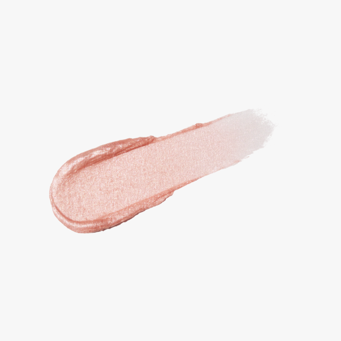 ProtoClinical k-beauty [DEAR DAHLIA] Allure Shine Lustrous Lip Plumper 3.6g #Impulse shown as a single warm beige lip color swatch centered on a clean white background with soft blue side accents