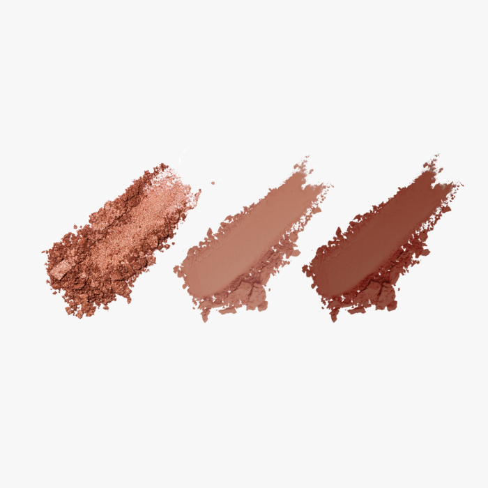 ProtoClinical k-beauty [DEAR DAHLIA] Paradise Dual Palette 4g #06 Coco Delight close-up with a centered diamond-shaped palette form, warm berry-brown tones, and a pale background