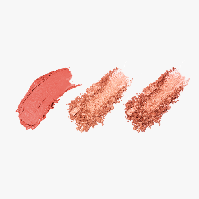 ProtoClinical k-beauty coral cosmetic banner graphic on a pale aqua background.
