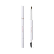 ProtoClinical k-beauty [DEAR DAHLIA] Perfect Brow Longwear Sculpting Pencil 0.35g (3 Colors) deep brown brow pencil close-up with a centered diagonal form on a pale background