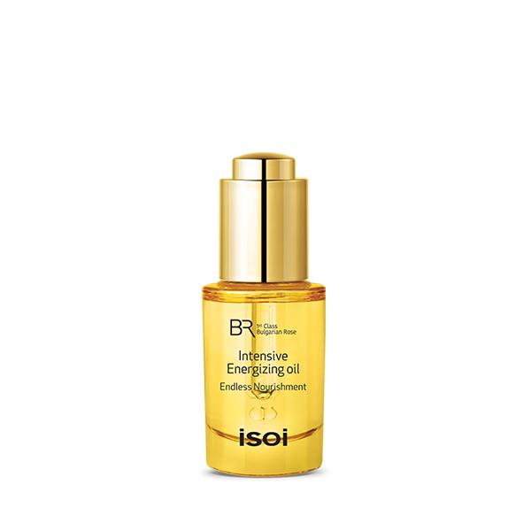 ProtoClinical k-beauty warm beige beauty product silhouette with soft blue side accents on a light background.
