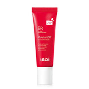 ProtoClinical k-beauty bright magenta beauty product silhouette with soft aqua side accents on a light background.