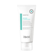ProtoClinical k-beauty isoi Sensitive Skin Anti-Dust Cleansing Foam 100ml as a slim blue-gray product silhouette on a clean pale background