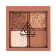 ProtoClinical k-beauty 3CE MINI MULTI EYE COLOR PALETTE 3.5g #CASUAL TALK single square eye palette compact centered on a light background.