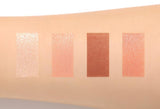 ProtoClinical k-beauty 3CE MINI MULTI EYE COLOR PALETTE 3.5g #SECOND PAIR horizontal swatch strip with multiple vertical eyeshadow bands on a light background