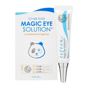 ProtoClinical k-beauty Isfren Rx Magic Eye Solution Ex - ISFREN Dark Circle Eye Cream 20g single centered pale blue eye cream package with darker gray side panels on a white background.