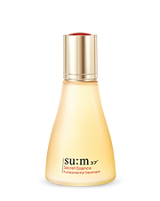 ProtoClinical k-beauty su:m37 Secret Essence 80ml product graphic on a pale beige background.